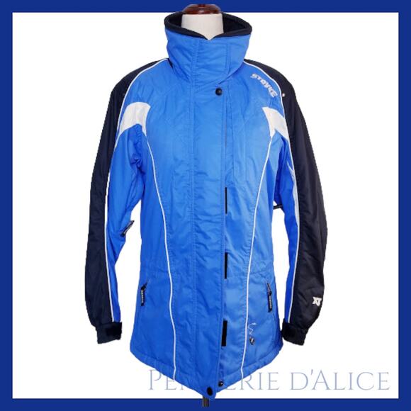 Stryke by Spyder women's jacket size 4 blue black - Picture 1 of 12